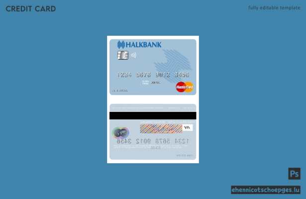 Mazedonien Halkbank AD Skopje Mastercard Beispielvorschau